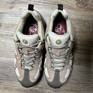 Merrell Beige and White Athletic Shoes